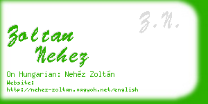 zoltan nehez business card