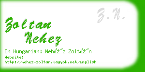 zoltan nehez business card